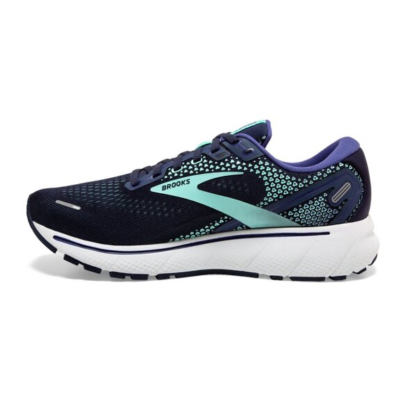 Brooks Women’s Ghost 14 Sneakers Size 12 US Narrow 2A Blue Peacoat Yucca Navy - Picture 8 of 9